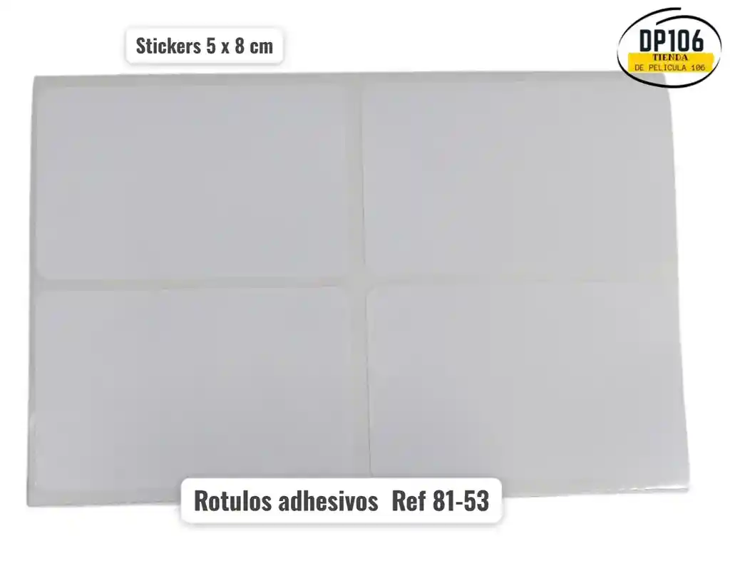 Rotulo Adhesivo 5 X 8cm X 4 Und Ref 81-53