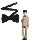 Corbatín Y Tirantes Negros Diseño Elegante ( Hombre- Mujer)