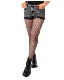 Media Pantalon De Malla Negra Halloween