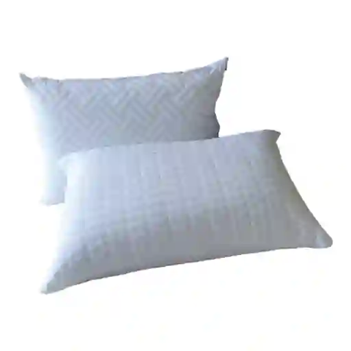 Setx2 Almohadas Altas Con Funda Gruesa 65x45x16 Cm