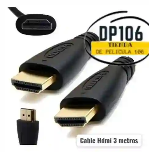 Cable Hdmi 3 Metros