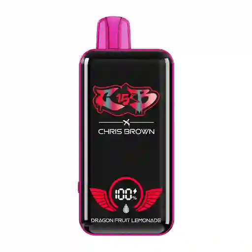 Vape Desechable Chris Brown Cb15k 15000puffs Dragon Fruit Lemonade