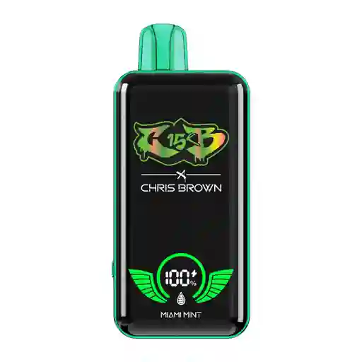 Vape Desechable Chris Brown Cb15k 15000 Puffs Miami Mint