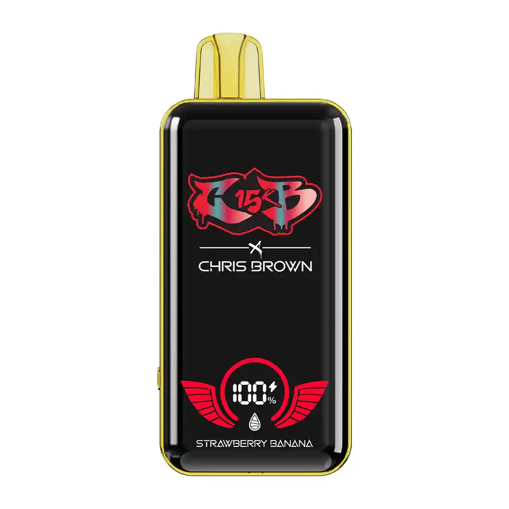 Vape Desechable Chris Brown Cb15k 15000 Puffs Strawberry Banana