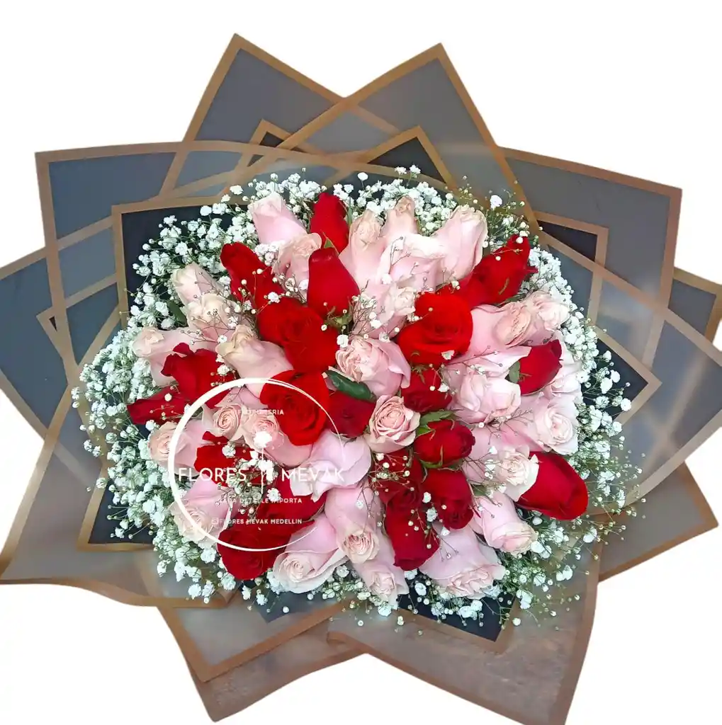 Flores Rosas Bicolor X48,.