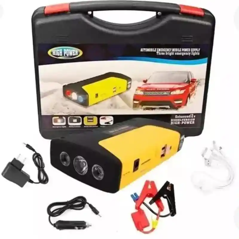 Batería Repuesto Emergencia Iniciador Auto Moto + Estuche Con Power Bank