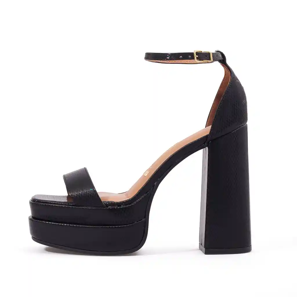 Sandalia Plataforma Negro Vizzano Talla 36