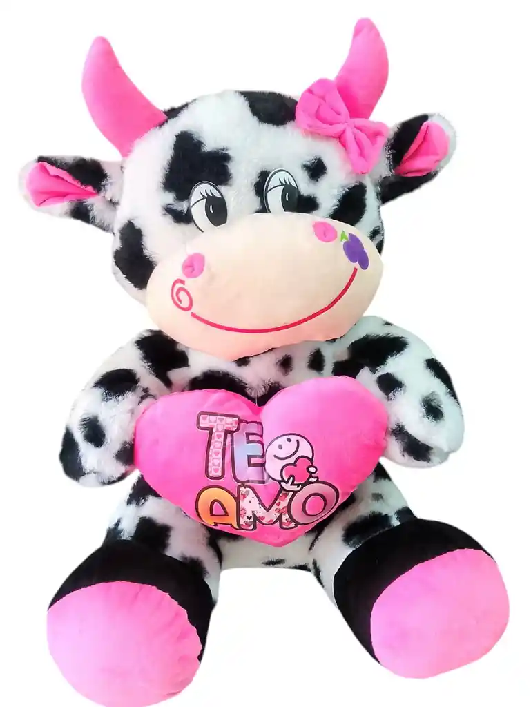 Peluche Vaca Muñeco De Peluche Vaca Corazón