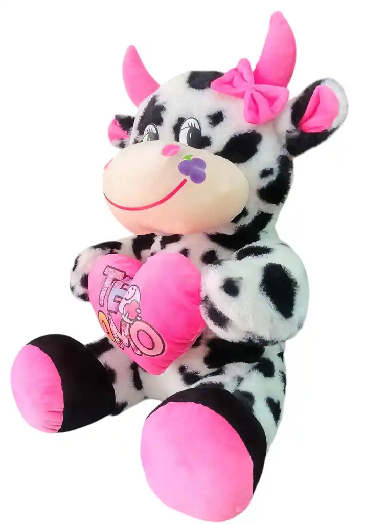Peluche Vaca Muñeco De Peluche Vaca Corazón