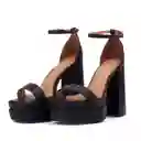 Sandalia Plataforma Negro Vizzano Talla 38