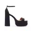 Sandalia Plataforma Negro Vizzano Talla 38