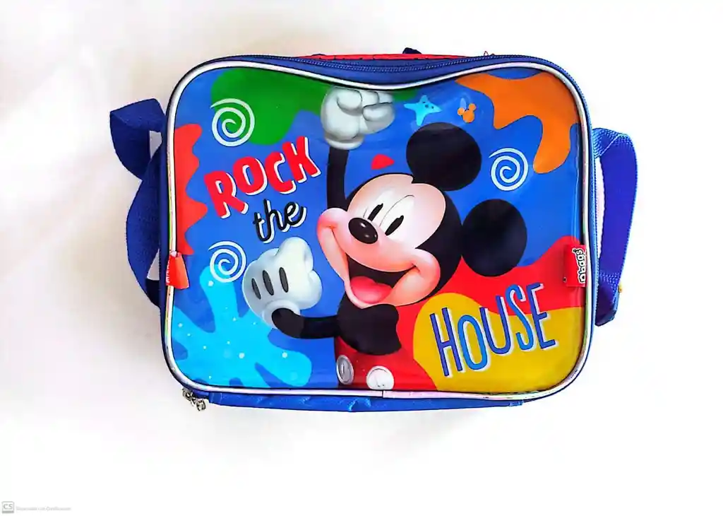 Lonchera Mickey Mouse Primavera Alto 21 Cm, Ancho 25 Cm, 8 Cm Profundidad