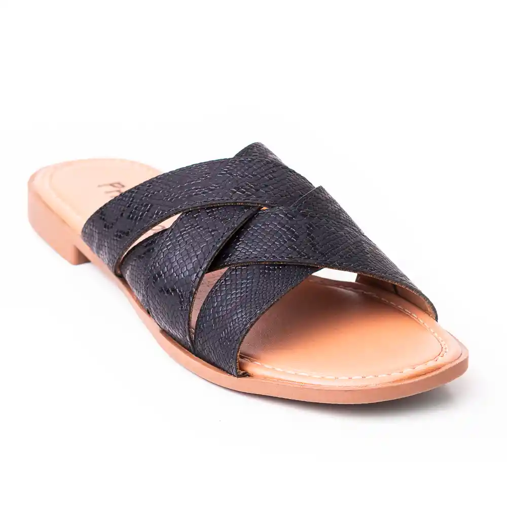 Priceshoes Sandalia Plana Para Dama 692v223negro