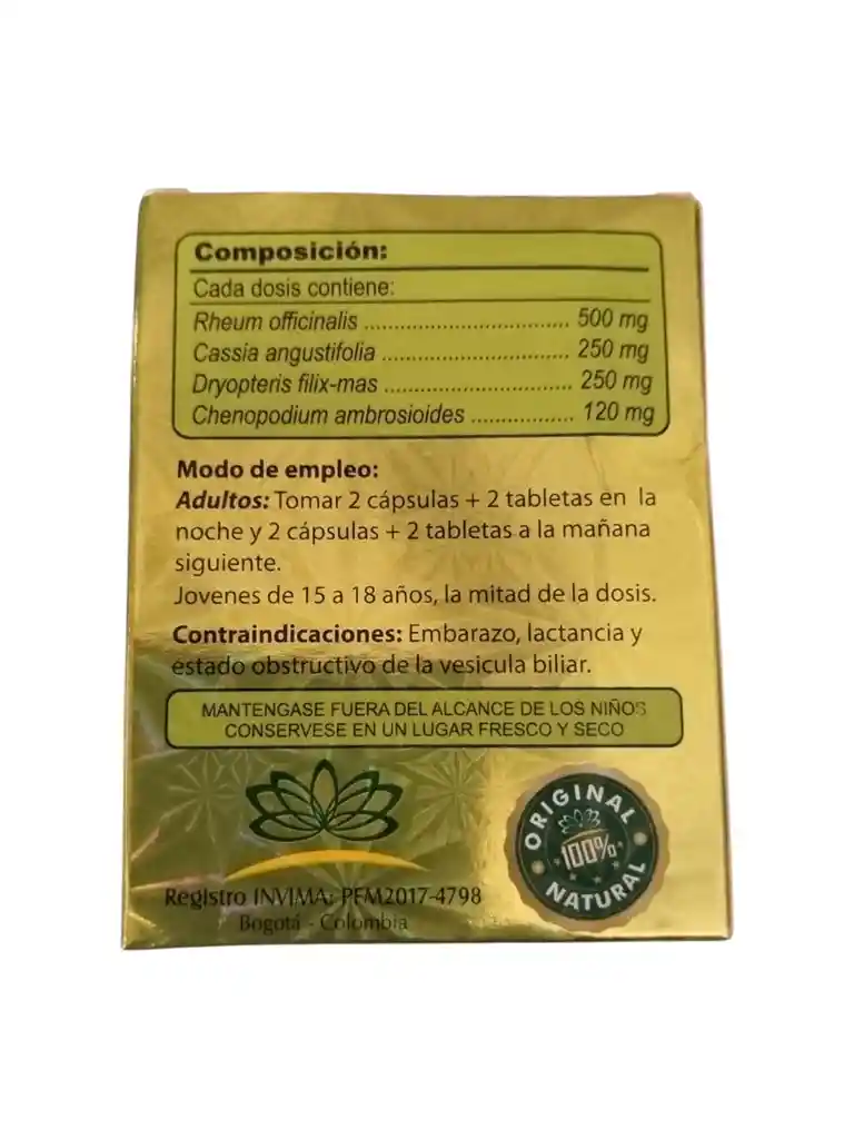 Geolax – Purgante Natural (4 Cápsulas + 4 Tabletas)