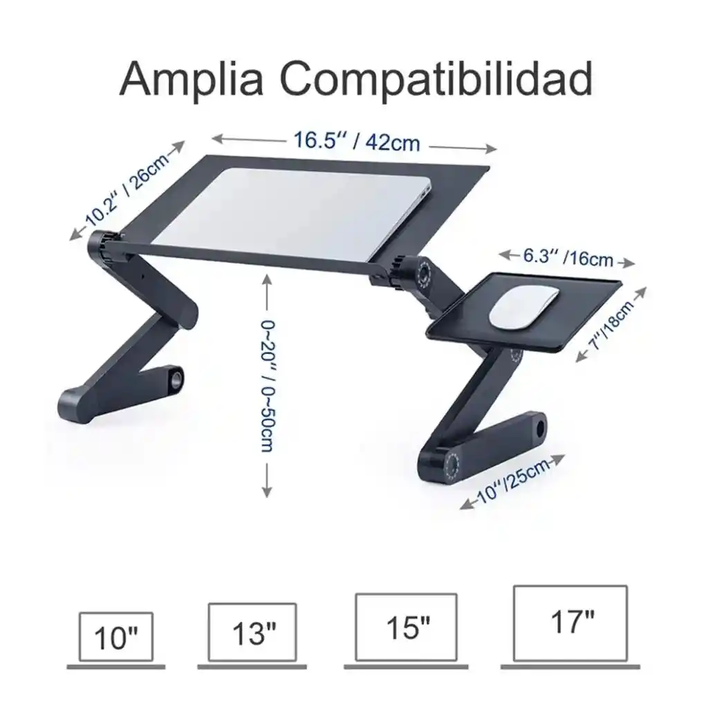 Mesa Refrigerante Multifuncional Plegable T8 Soporte Mouse