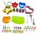 Kit Moldes Cortadores De Formas Pan Galletas Frutas Accesorios Para Loncheras Variadas Y Muy Divertidas