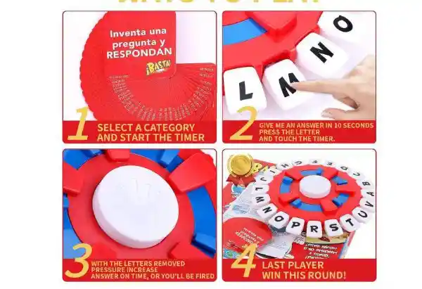 Basta Juego De Mesa Palabras Tapple Fotorama Español