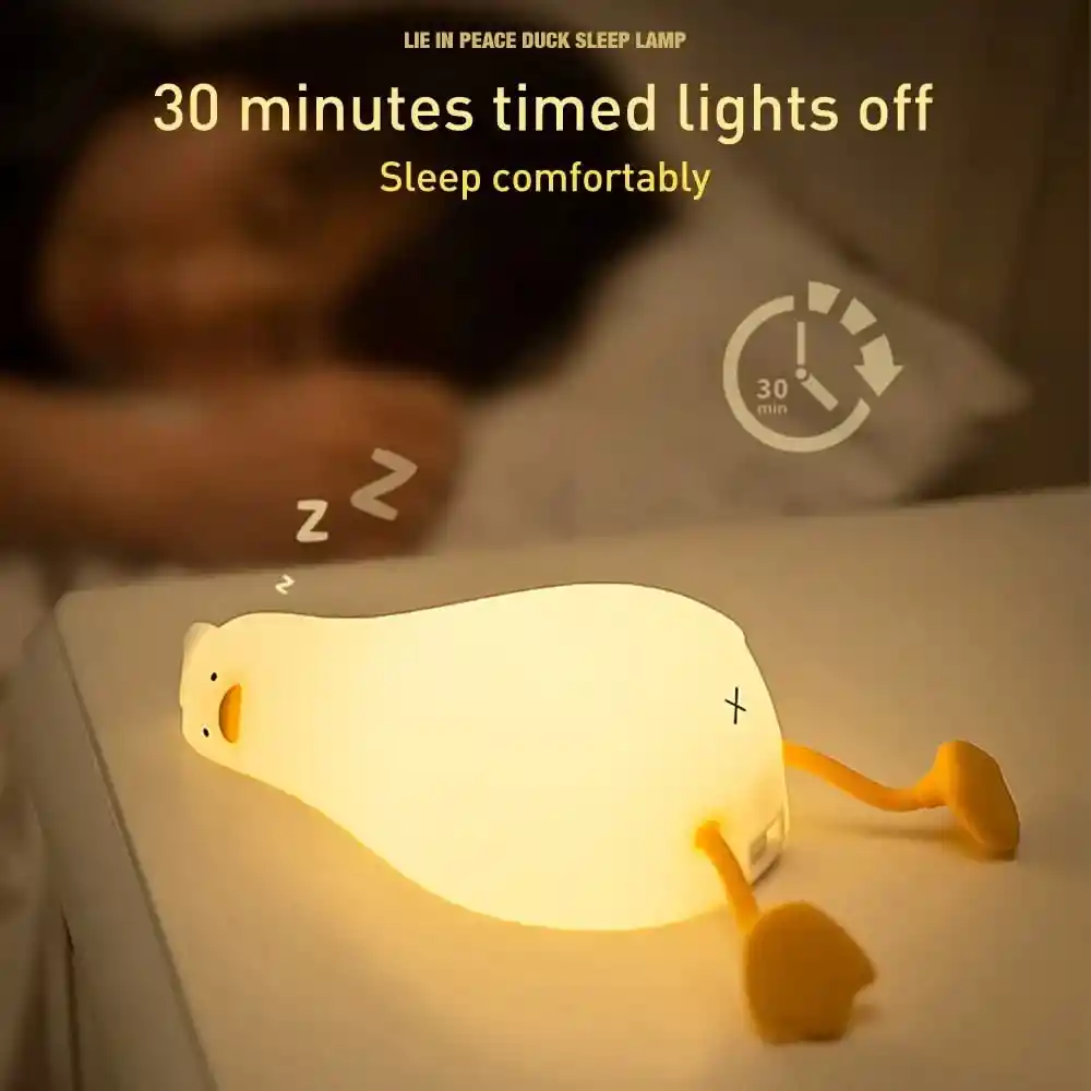 Lampara Silicona Pato Led Relajante