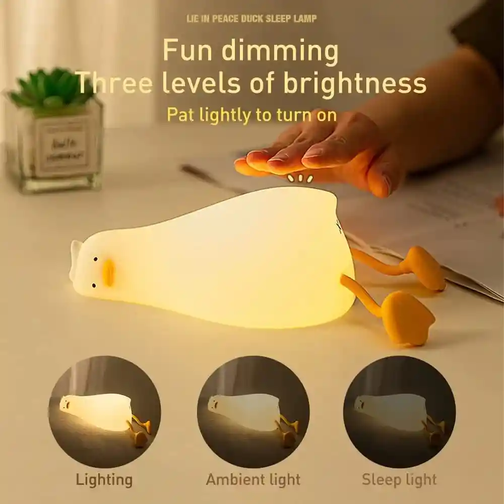 Lampara Silicona Pato Led Relajante