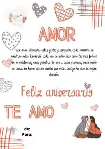 Tarjeta De Aniversario