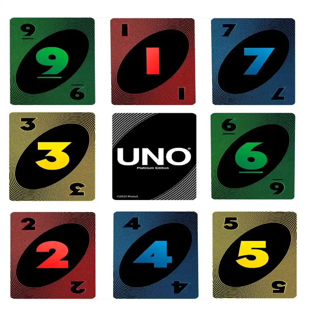 Juego De Cartas Uno Edición Platino Para Adultos Niños