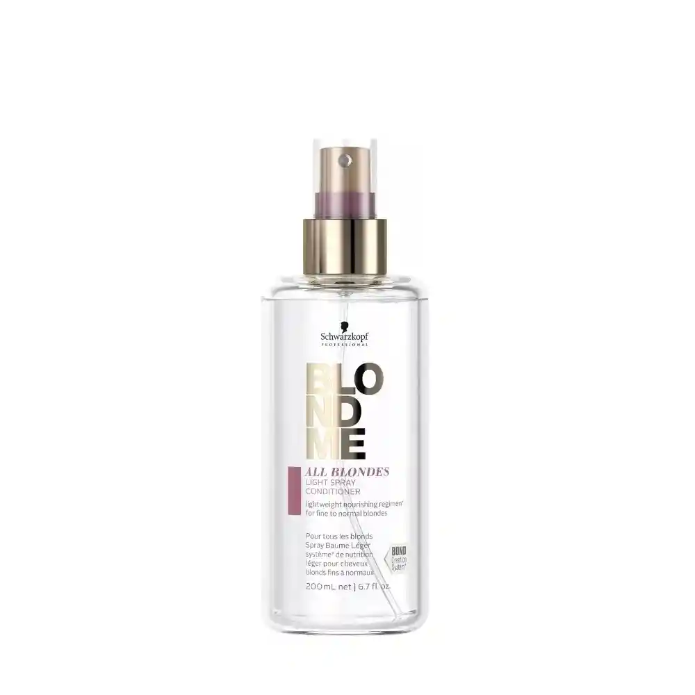 Acondicionador En Spray Para Cabello Fino Blond Me All Blondes Schwarzkopf 200ml