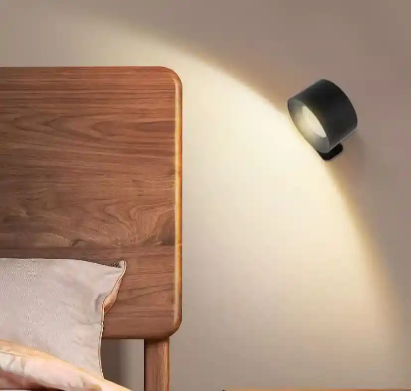 Lámpara De Pared Led Con Bola Magnética Giratoria De 360°
