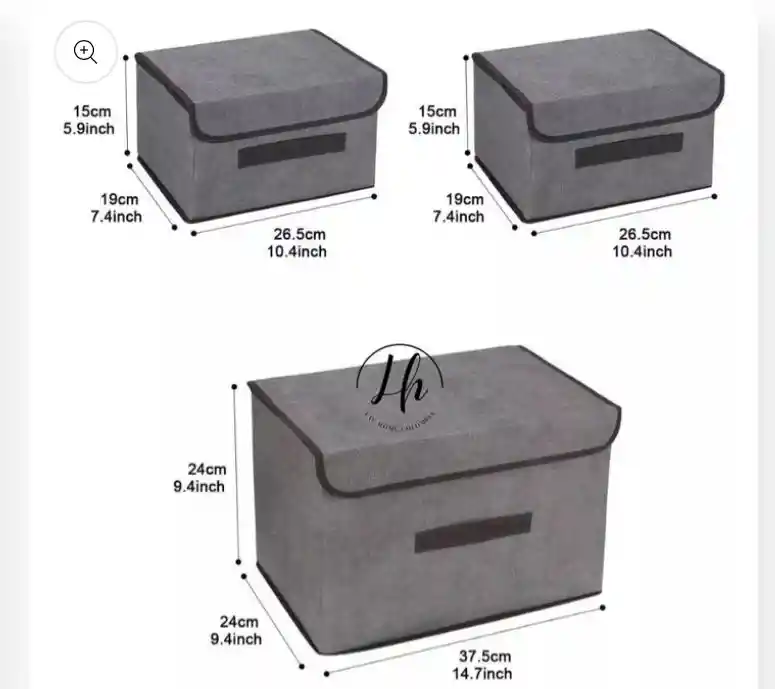 Cajas Organizadoras Tela Plegable X3 Unidades