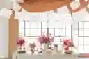 Guirnalda Decoración Banderin Fiesta Mexicana Papel Destello Blanco 45 Mt
