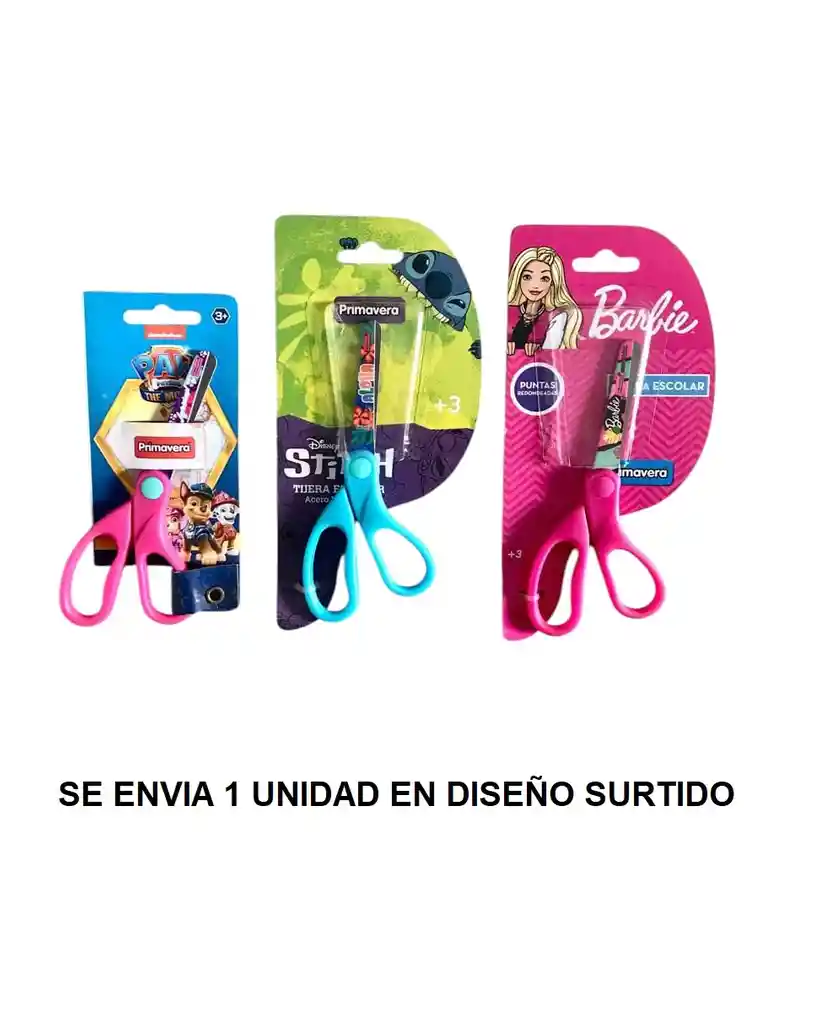 Tijera Para Niña Diseños Surtidos Primavera