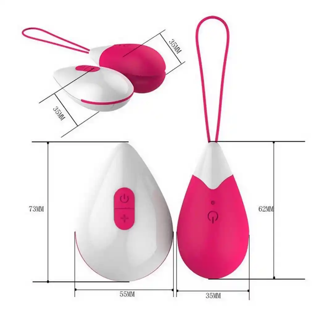 Vibrador Huevo Recargable Control Juguete Punto G 26495-13