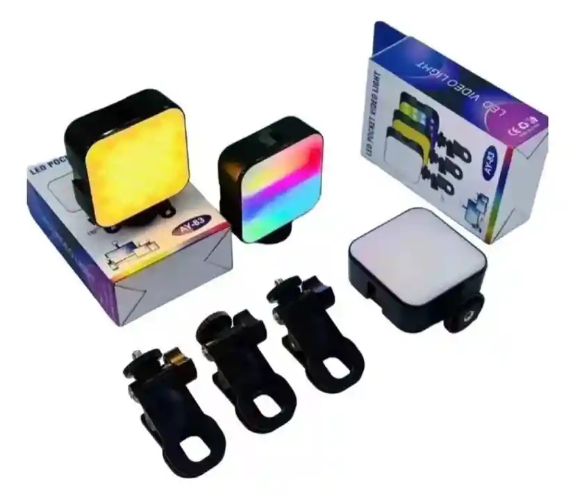 Iluminador Luz Led Rgb Panel Fotografía Video Recargable Usb