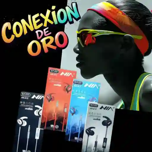 Audífonos Nia An-012 Deportivos Con Manos Libres Y Estilo