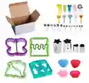 Kit Moldes Cortadores Para Sanwich Y Fruta X 32 Pza
