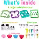 Kit Moldes Cortadores Para Sanwich Y Fruta X 32 Pza