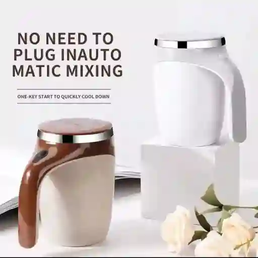 Taza Mug Magnetica Batidora Mezcladora 450ml Recargable