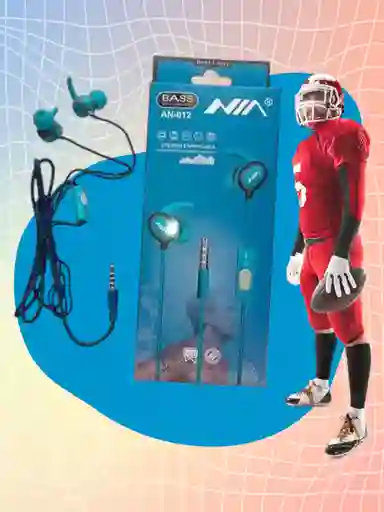Audífonos Nia An-012 Deportivos Con Manos Libres Y Estilo