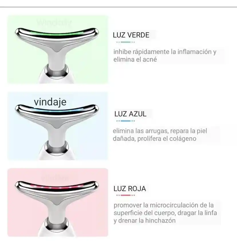 Masajeador Facial Reductor Arrugas Y Papada Recargable