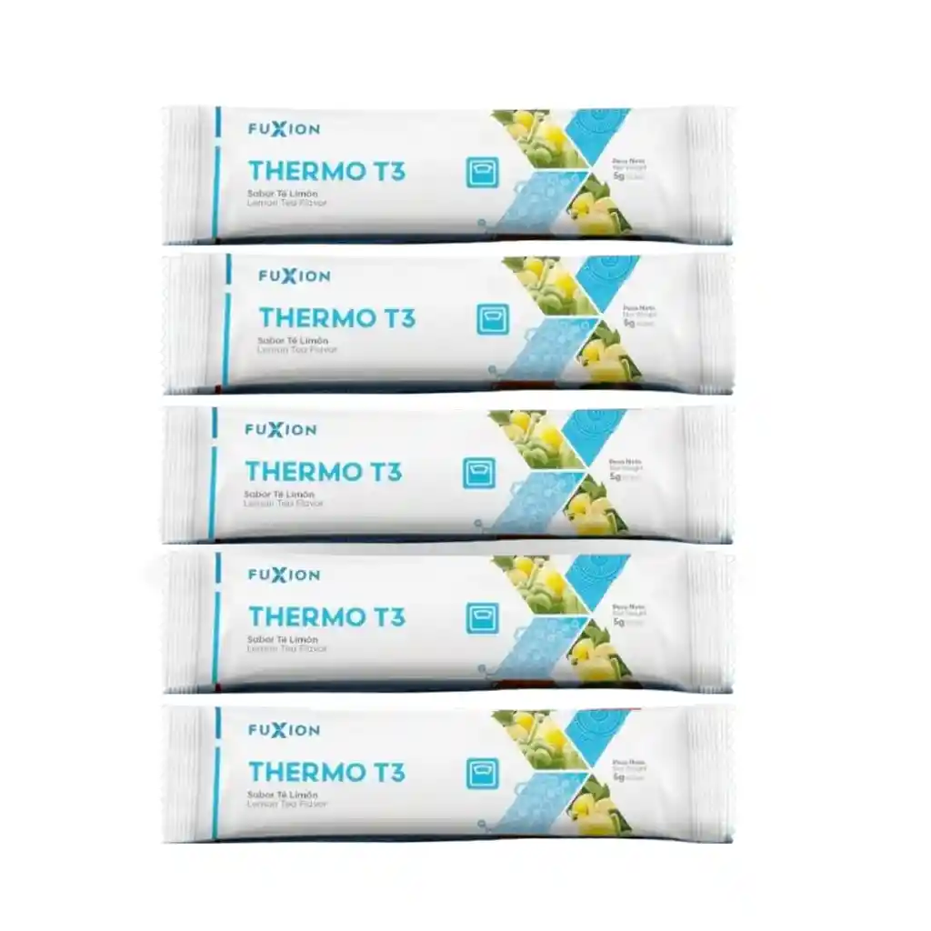 Thermo T3 | Pack X5 Unidades | Fuxion | Genera Energia | Pre Entreno