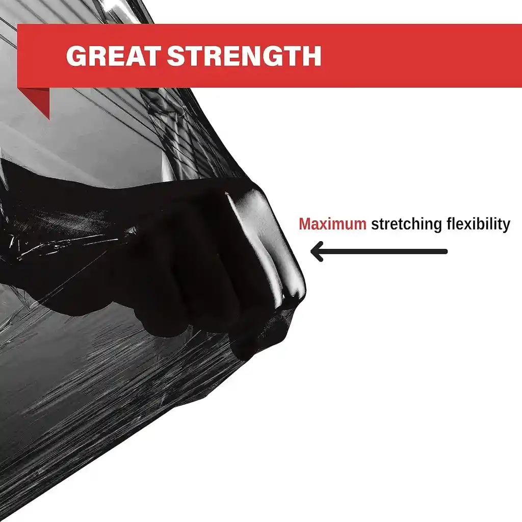 Plastico Para Envolver 300 Metros X 50 Cm Negro Vinipel Industrial Stretch Elástico