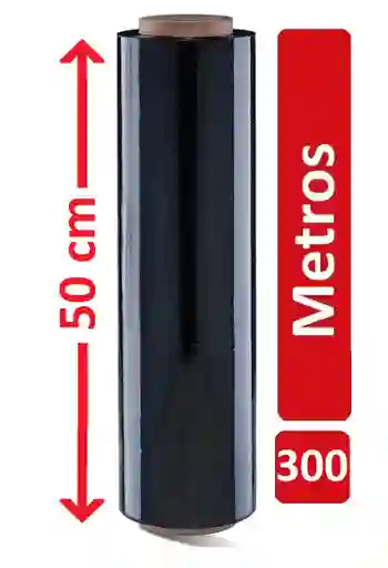 Plastico Para Envolver 300 Metros X 50 Cm Negro Vinipel Industrial Stretch Elástico