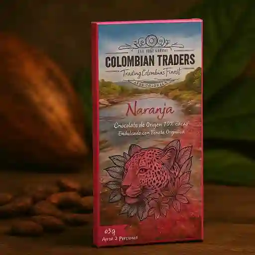 Chocolatina Artesanal 70% Naranja