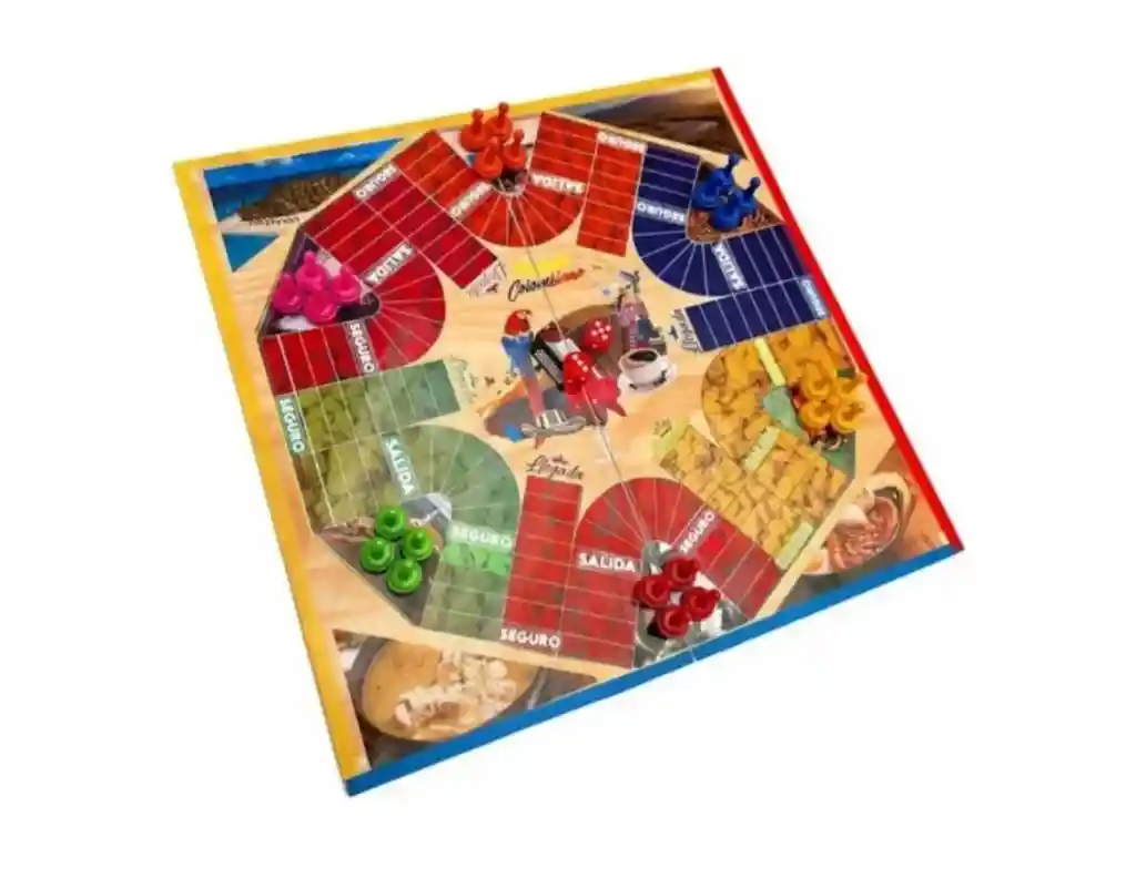 Parqués Magnético Plegable Doble Cara 6 Y 4 Puestos 35x35