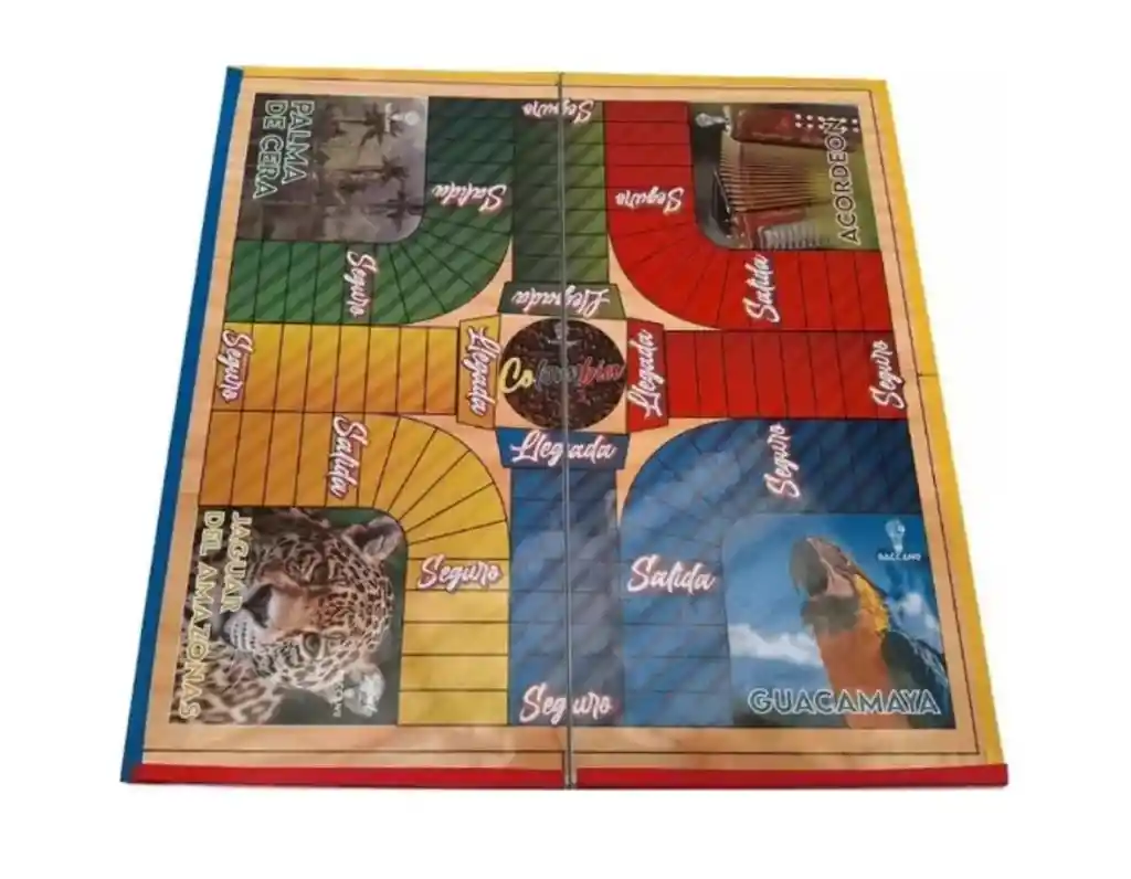 Parqués Magnético Plegable Doble Cara 6 Y 4 Puestos 35x35