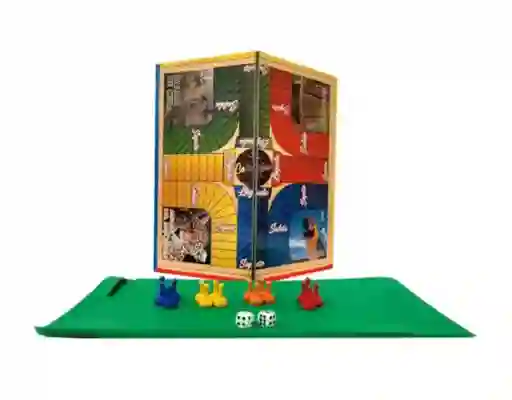 Parqués Magnético Plegable Doble Cara 6 Y 4 Puestos 35x35