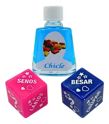 Lubricante Caliente De Chicle + Dados Eróticos - ¡doble Diversión!