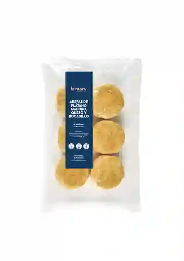 Arepas Plátano Maduro Rellena De Queso Y Bocadillo 6und