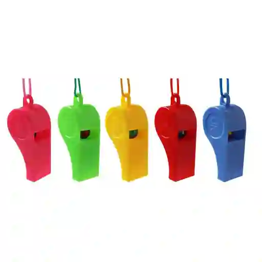 Silbatos Colores Surtidos X 6 Und