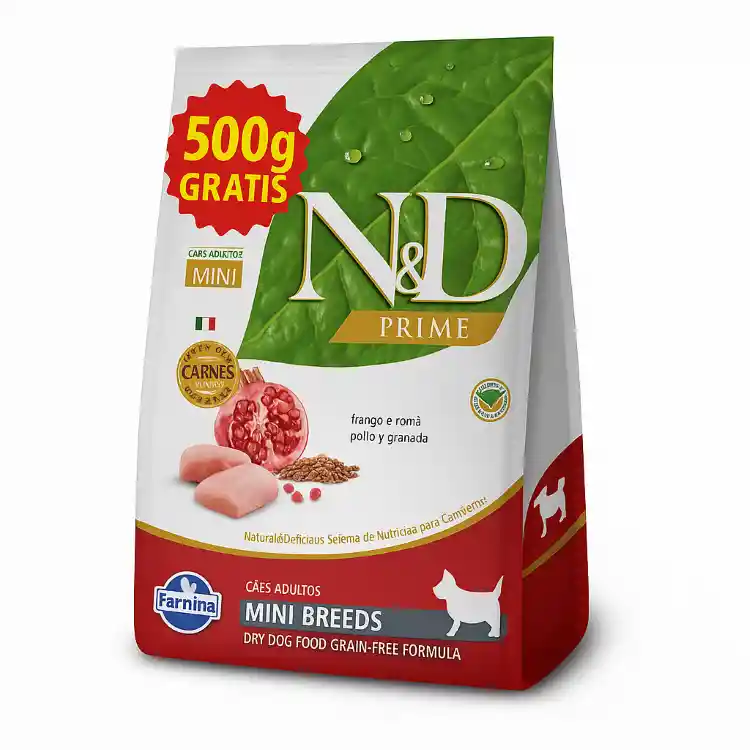 Nd Dog Adulto Mini Breeds Sabor Pollo 2kg