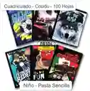 Cuaderno Cuadriculado Cosido Niño 100 Hojas Pasta Sencilla